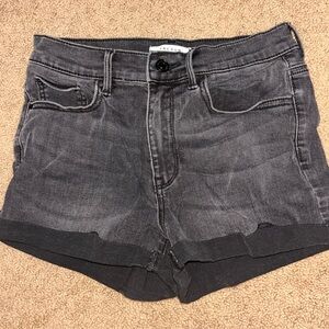 PacSun Gray Jean Shorts with Distressed Vintage Look